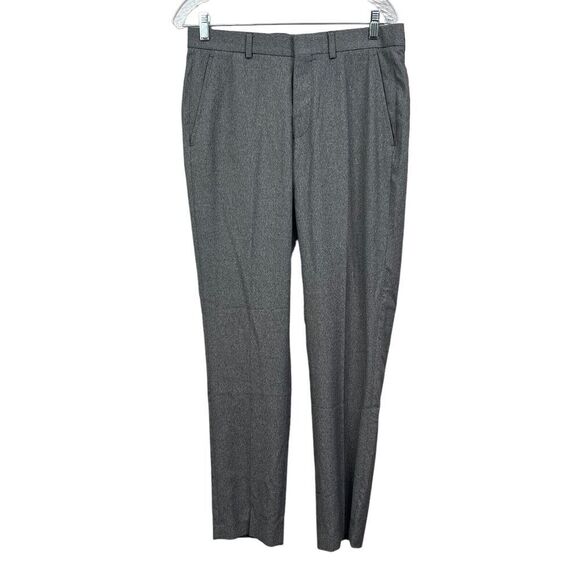 Buffalo David Bitton Trouser Pants Slim Straight Slash Pockets‎ Grey Men 32WX32L - Picture 1 of 6